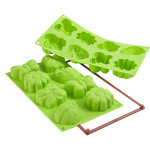 Forma com diversos formatos para 8 cupcakes