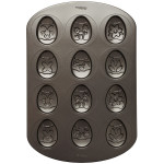 Forma com diversos formatos ovais para 12 cupcakes