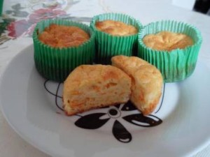 Cupcake Salgado de Queijo Cupcake Salgado de Queijo