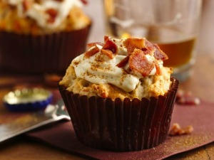 Cupcake de Cerveja e Bacon Cupcake de Cerveja e Bacon